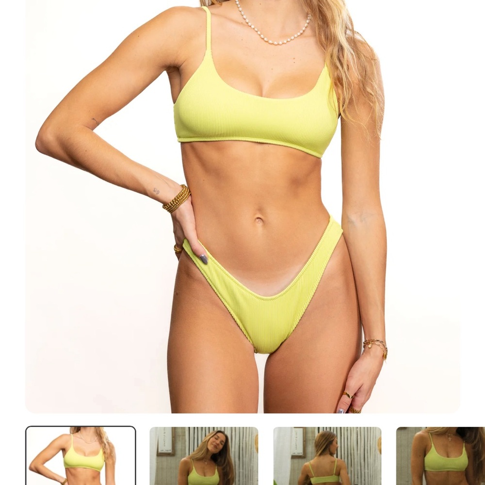 Green High-Cut Sporty Bikini Set